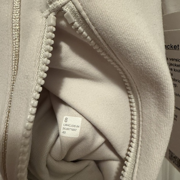 NWT Lululemon Define Jacket Luon Sparkle Bone Size 8 NEW With Tags - Picture 13 of 15
